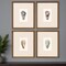 Homeroots Set Of Four Ocean Blades Gold Framed Print Wall Art, 4PK 416361 - alternate 2