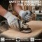 Bison Life Latex Crinkle Coated Work Gloves, Ultra Stretch Grip Gloves for Utility, Grey, 12 Pairs, 12PK BLZ-ESRG-18GY-12 - alternate 2