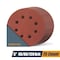 Powertec 5 in. 8 Hole Hook and Loop Sanding Discs Assortment, Aluminum Oxide, 40/80/120 Grit, 75PK 45003N - alternate 1