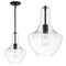 Jonathan Y Watts 10.5" 1-Light Mid-Century Modern Iron/Glass LED Pendant, Oil Rubbed Bronze/Clear JYL6400B - alternate 3