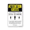 Signmission Public Safety, Attention Guests Practice Social Distancing, 14in X 10in Aluminum, OS-NS-A-1014-25395 OS-NS-A-1014-25395 - alternate 1