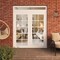 Vdomdoors Front Exterior Prehung Metal-Plastic Double Doors Clear Glass / MANUX 8100 White Silk / Office Comm MANUX8100DEXD-WS-W72xH80+16-RH-I - alternate 2