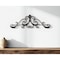 Homeroots 11" X 32" Brown Metal Rustic Scroll Hanging Dimensional Sculpture 379860 - alternate 3