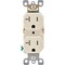 Leviton 20A Light Almond Tamper Resistant Residential Grade 5-20R Duplex Outlet R56-T5820-0TS - alternate 2