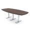 Skutchi Designs Arc Boat Conference Table With Power, 48 in W, 96 in L HAR-ABOT-48X96-T-H3041-NA - alternate 1
