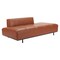 Homeroots 79" Brown Faux Leather Sofa With Black Legs 396461 - alternate 2