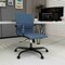 Leisuremod Harris Faux Leather Office Chair - Mid-Back Ergonomic Swivel Desk Chair, Iron Base HOBL19BUL - alternate 2