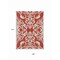 Homeroots 9' X 12' Red And Ivory Damask Washable Indoor Outdoor Area Rug 614459 - alternate 2