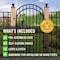 Nuvo Iron 33 in x 68 in DIAMOND TOPPED ORNAMENTAL IRON GATE GGI0440/RG02/AG03 - alternate 2