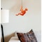 Homeroots 6" X 3" Orange Resin Climbing Man Hanging Dimensional Sculpture 358141 - alternate 2