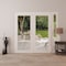 Vdomdoors Front Exterior Prehung Metal-Plastic Double Doors Clear Glass / MANUX 8666 White Silk / Office Comm MANUX8666DEXD-WS-W72+14xH80-RH-I - alternate 2