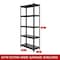 Shuntong Metal Shelving 5-Tier 34 in.W x 14 in.D x 72 in.H, Concealed Post, Laminated Boards - Black Wrinkle Textured Finish SH-ZCP-341472-5B-WB - alternate 3