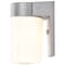 Nuvo 1-Light - 8in. - Utility Wall Mount - With White Glass Cylinder - Satin Aluminum Finish SF77-136 - alternate 2