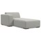 Homeroots 122" Gray Fabric Modular Sofa With Brown Legs 641015 - alternate 4