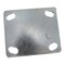 Vestil Rubber Rigid Caster 5 In. Diameter x 2 In. Width 440 Lb. Capacity Dark Black CST-VE-5X2MR-R - alternate 2