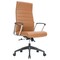 Leisuremod Hilton High-Back Leather Office Chair, Light Brown HO20LBRL - alternate 1
