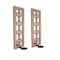Homeroots Set of Two Tan Lattice Wall Sconce Candle Holders, 2PK 274535 - alternate 2