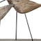 Homeroots 13" Natural Metal And Wood Coastal Sand Plover Birds Tabletop Sculpture 518062 - alternate 2