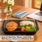 Ecoquality 3 Compartment Black Food Container with Lid for Meal Prep and Takeout, 540PK EQ3CSUSHITRY9X6-540 - alternate 3