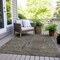 Homeroots 8' X 10' Brown Black And Gray Geometric Washable Indoor Outdoor Area Rug 594800 - alternate 3