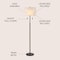 Jonathan Y Maude 61" Rustic Farmhouse Iron Candlestick Pull Chains LED Floor Lamp, Brown Wood Finish/Black JYL1141A - alternate 2