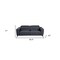 Homeroots 83" Gray Italian Leather USB Reclining Sofa With Black Legs 482209 - alternate 2