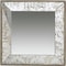 Homeroots 15" Brown Square Framed Antiqued Damask Accent Mirror 485126 - alternate 2