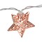 Elegani 10 LED Rose Gold Star String Lights - Warm White Metal Star Fairy Lights - 3ft Lighted Cord PH-RSGLD-STR - alternate 2