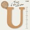Plaid MDF Letter, U, 5 Inch, 12PK 63574 - alternate 2