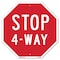 Signmission Stop 4-way, 10 Inch X 10 Inch, Aluminum Metal Signs OC-A-10-8 - alternate 1