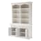 Homeroots 87" White Wood Sideboard with Hutch and Two Drawers 397129 - alternate 3