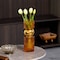Uniquewise 12-Inch Decorative Orange Tall Glass Vase - Modern Minimalist Decor for Parties, and Special QI004735.OR.S - alternate 2