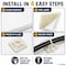 Kable Kontrol Adhesive Cable Tie Mounts, 3/4" Sq, Natural Nylon, PK100 CT283 - alternate 4