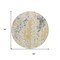 Homeroots 8' Gold And Ivory Round Abstract Washable Indoor Outdoor Area Rug 612613 - alternate 2