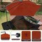 Pure Garden 10-Foot Offset Patio Umbrella with Square Base, Red 50-102-RB - alternate 2