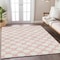 Homeroots 5' X 8' Pink And Gray Polka Dot Washable Indoor Outdoor Area Rug 595266 - alternate 2