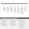 Amerock Versa 18 inch 457mm Center-to-Center Golden Champagne Appliance Pull BP55535BBZ - alternate 2