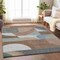 Homeroots 3' X 5' Brown Ivory And Mauve Geometric Washable Indoor Outdoor Area Rug 616730 - alternate 2