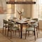 Leisuremod Sable Faux Leather Dining Chair with Rubberwood Legs SCW18LGR - alternate 2