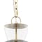 Homeroots Clear Single Glass Dimmable Ceiling Light With Clear Shades 611628 - alternate 2