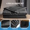 Simple Deluxe Queen Size 4 Piece Sheet Set, Lightweight Super Soft Easy Care Microfiber - Comfy Breathable, Cooli HKBSHEQUEEN4BLK - alternate 2