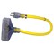 Powerzone Extension Cord, 12 AWG, 12/3, 3 Outlets, Yellow, 2 ft ORADL611802 - alternate 2