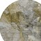 Homeroots 8' Taupe Brown And Gray Round Abstract Washable Indoor Outdoor Area Rug 581781 - alternate 2