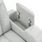 Global Furniture Usa Contemporary U8611 Blanche Silver Sectional With Led U8611-BLANCHE SIL-SECTIONAL W/LED - alternate 2