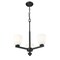 Z-Lite Naya 3-Light Chandelier, 19.25 in W, Matte Black 7518-3MB - alternate 3