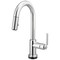 Brizo Litze Smarttouch Pull-Down Prep Faucet with Arc Spout, Industrial Handle Chrome 64944LF-PC - alternate 1