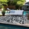 Homeroots 5' X 8' Black and White Abstract Washable Non Skid Indoor Outdoor Area Rug 559239 - alternate 2
