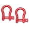 Mytee Products 1-1/2in 17 Tons Anchor Shackle Forged Carbon Steel & Alloy Screw Pin, 2PK SHACKLE-ANCHOR-SP-112x2 - alternate 1