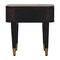 Homeroots 18" Brown Solid Wood Two Drawer Nightstand 701717 - alternate 4