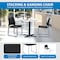 Office Star Products STC Series Sled Base Leg Stack Chair, Black / Silver STC8302C28-3 - alternate 2